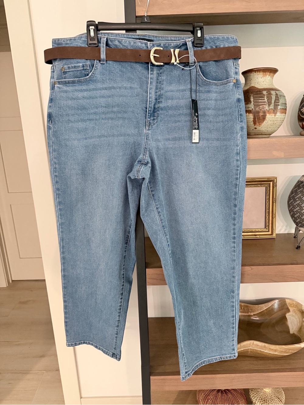 d. jeans Light Blue Ankle Cropped Jean